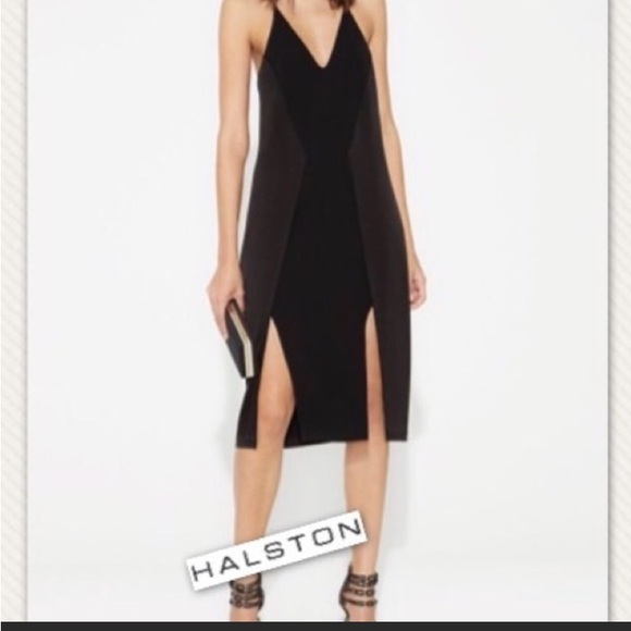 H by Halston Black Slip Dress Size Sml - Picture 1 of 5